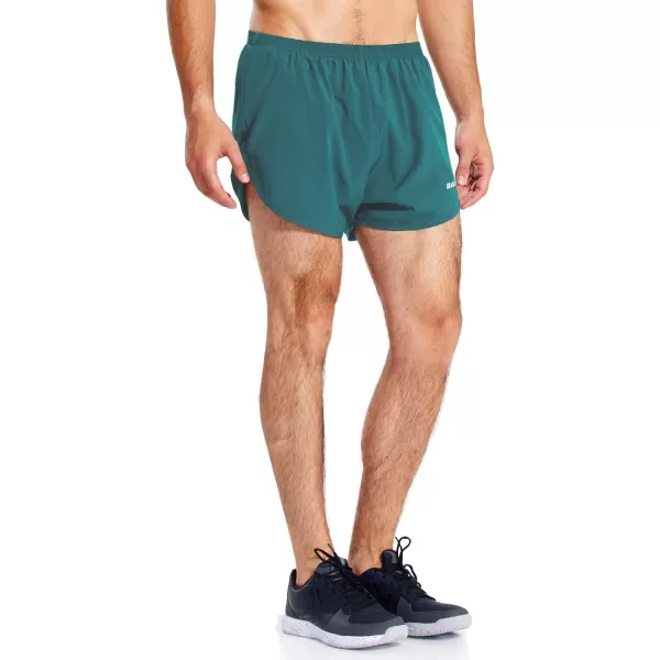 BALEAF Mens 3 Running Shorts Gym Quick Dry Athletic Workout Pocket Lightweight Brief01tourmaline Teal