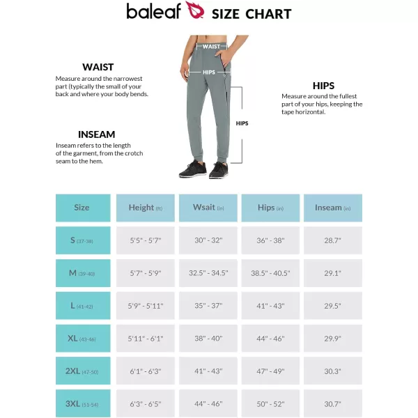 BALEAF Mens Joggers Pants Running Workout Athletic Training Gym Lightweight Quick Dry Tapered Jogger Zipper PocketsClassiclight Gray