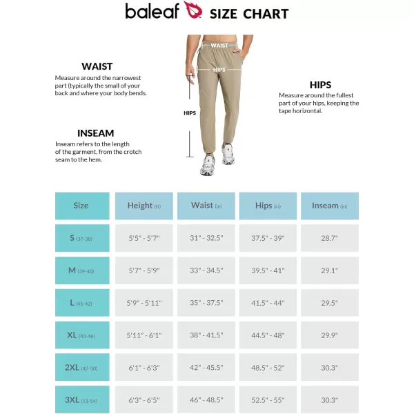 BALEAF Mens Running Pants Lightweight Joggers Workout Athletic Training Gym Quick Dry Tapered Jogger Zipper PocketsUpgradedkhaki