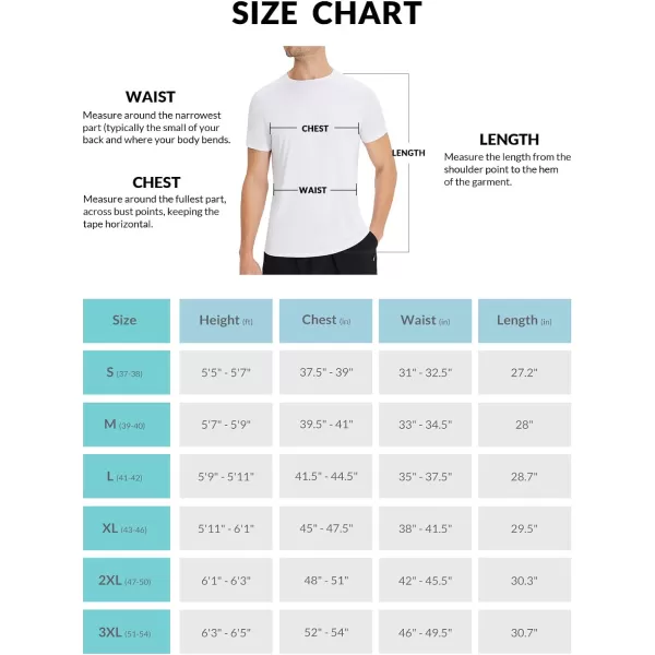 BALEAF Mens Running Workout Shirts Sun Protection UPF 50 Athletic Tops Short Sleeve Dry Fit Gym TShirt Mesh BreathableWhite