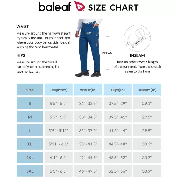 BALEAF Mens Winter Cycling Pants Thermal Mountain Bike Pants Water Resistant Cold Weather Hiking Running Bicycle Outdoor01fleece Blue