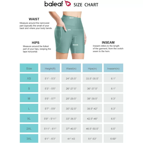 BALEAF Womens 3 6 8 High Waisted Swim Shorts Tummy Control Swimsuits Bottoms Modest Board Shorts UPF 50Upgraded6 Inch Green