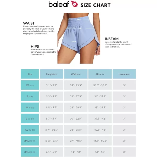 BALEAF Womens 3 Worktout Shorts High Waisted Athletic Running Shorts with Liner Workout Sports Lightweight Quick DryAblue