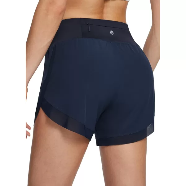 BALEAF Womens 3 Worktout Shorts High Waisted Athletic Running Shorts with Liner Workout Sports Lightweight Quick DryCnavy