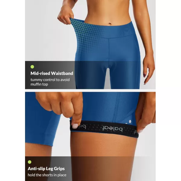 BALEAF Womens 4D Padded Bike Shorts Cycling Underwear with Pockets UPF50Blueairide