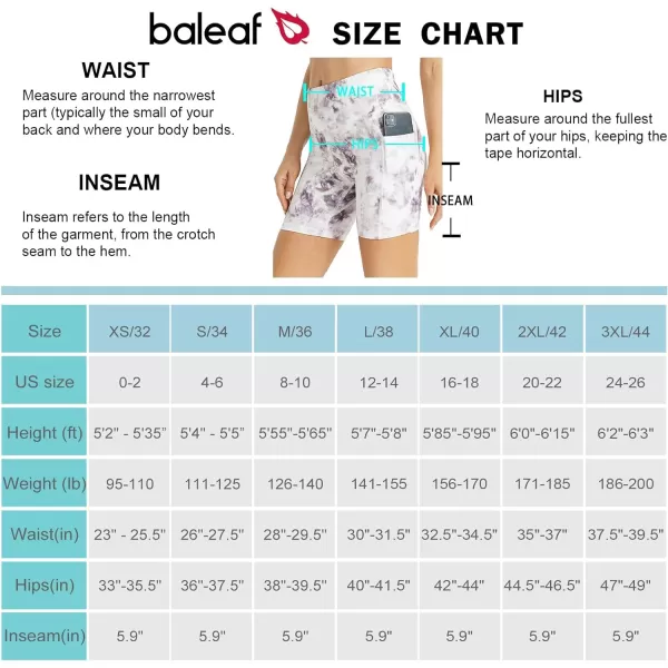 BALEAF Womens 68 High Waisted Biker Shorts with Pockets for Gym Workout Yoga Running AthleticPurple Smoke