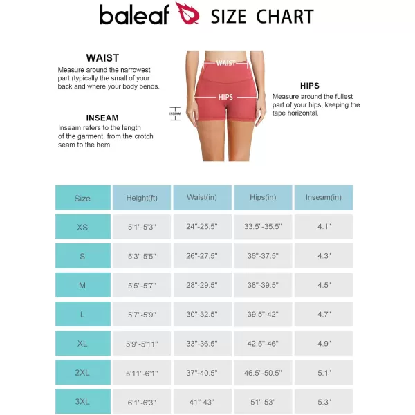 BALEAF Womens 8 5 3 Biker Shorts High Waist Yoga Workout Gym Running Volleyball Spandex Shorts with PocketsCoralclassic