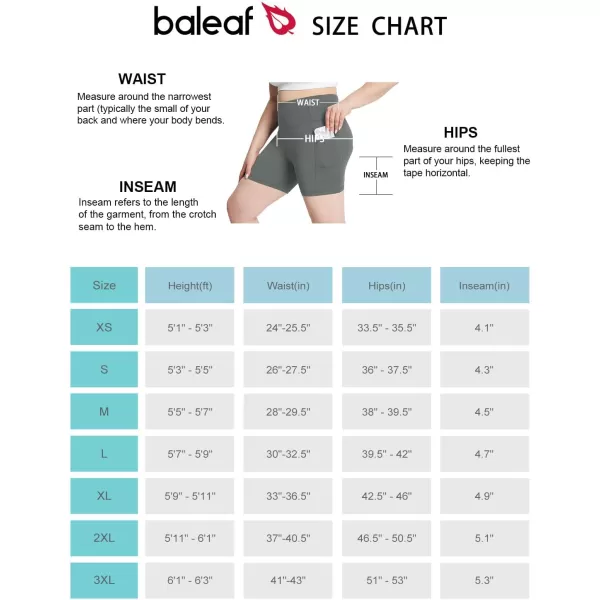 BALEAF Womens 8 5 3 Biker Shorts High Waist Yoga Workout Gym Running Volleyball Spandex Shorts with PocketsGraystretchierlycra