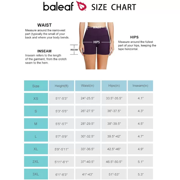 BALEAF Womens 8 5 3 Biker Shorts High Waist Yoga Workout Gym Running Volleyball Spandex Shorts with PocketsPurpleclassic