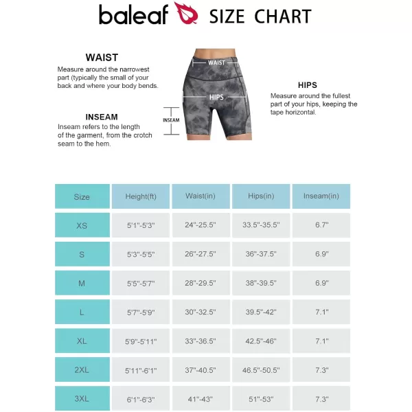 BALEAF Womens 8 5 3 Biker Shorts High Waist Yoga Workout Gym Running Volleyball Spandex Shorts with PocketsTie Dye Blacksofter