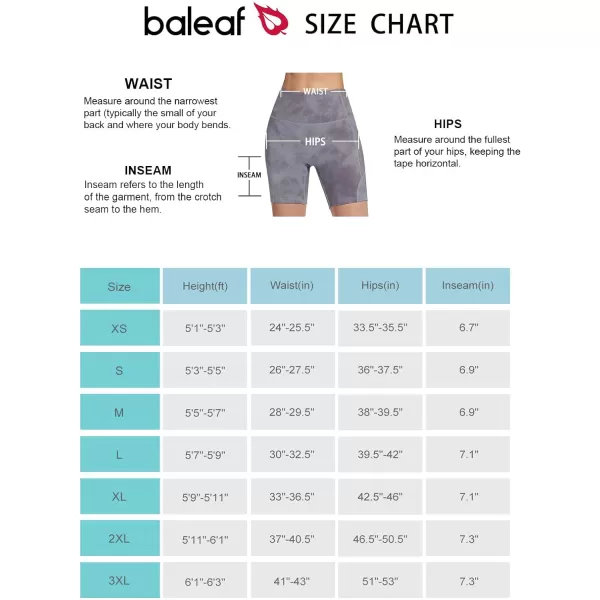 BALEAF Womens 8 5 3 Biker Shorts High Waist Yoga Workout Gym Running Volleyball Spandex Shorts with PocketsTie Dye Iris Purplesofter