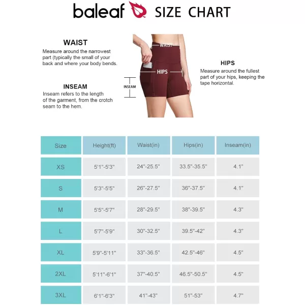 BALEAF Womens 8 5 3 Biker Shorts High Waist Yoga Workout Gym Running Volleyball Spandex Shorts with PocketsWine Redsofter