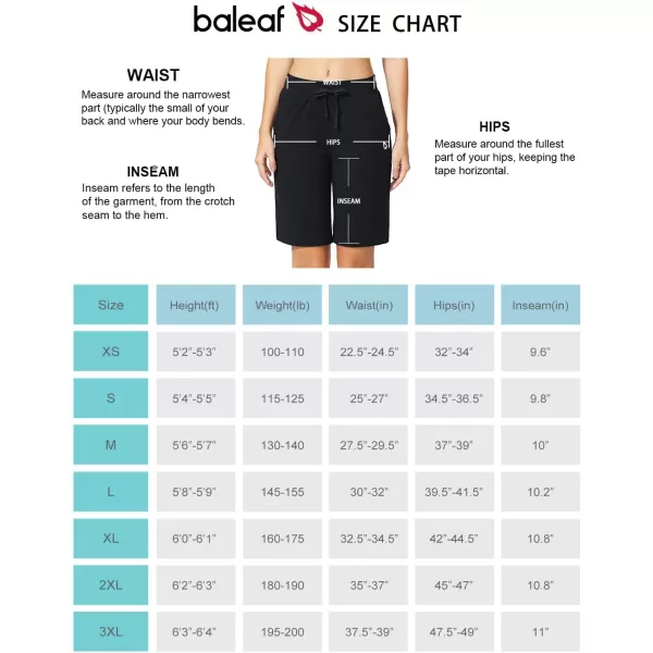 BALEAF Womens Bermuda Shorts Long Cotton Casual Summer Knee Length Pull On Lounge Walking Exercise Shorts with PocketsPack Blackgreen