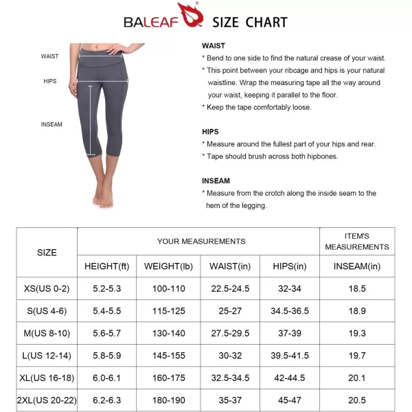 BALEAF Womens Capri Leggings with Pockets High Waisted Workout Yoga Running Gym Pull On Capris Pants for Casual SummerArmy Green