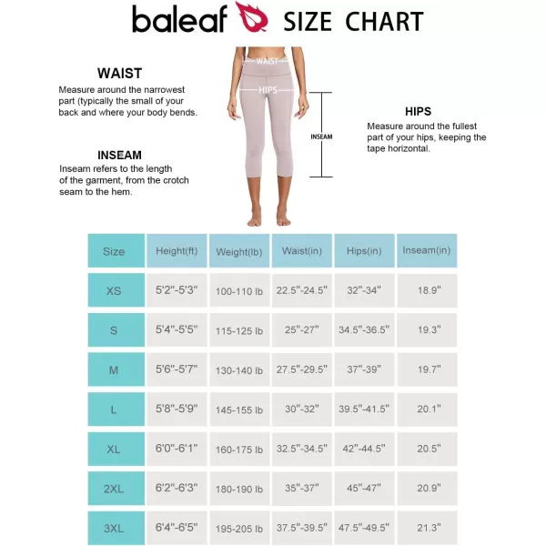 BALEAF Womens Capri Leggings with Pockets High Waisted Workout Yoga Running Gym Pull On Capris Pants for Casual SummerLight Purple