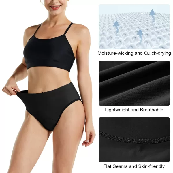 BALEAF Womens Cycling Underwear Padded Bike Shorts Padding Spin Biker Briefs Biking GearBlackpurple2 Pack