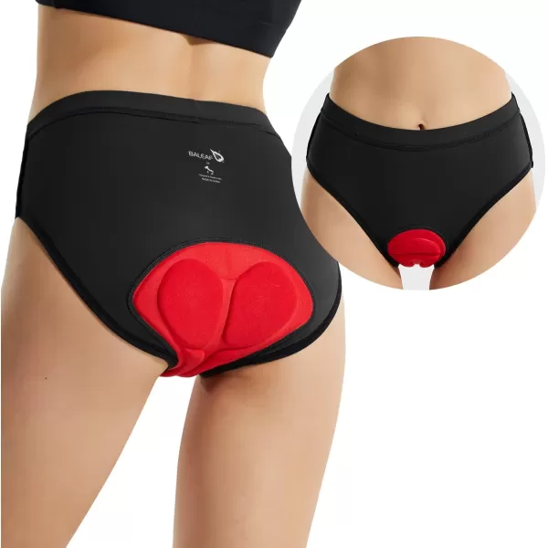 BALEAF Womens Cycling Underwear Padded Bike Shorts Padding Spin Biker Briefs Biking GearBlackpurple2 Pack