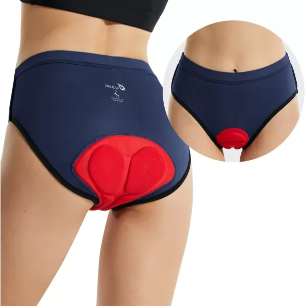 BALEAF Womens Cycling Underwear Padded Bike Shorts Padding Spin Biker Briefs Biking GearBlue