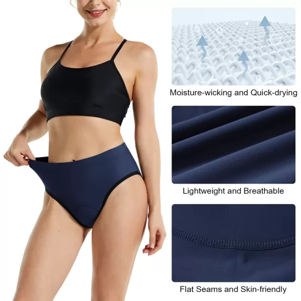 BALEAF Womens Cycling Underwear Padded Bike Shorts Padding Spin Biker Briefs Biking GearBlue