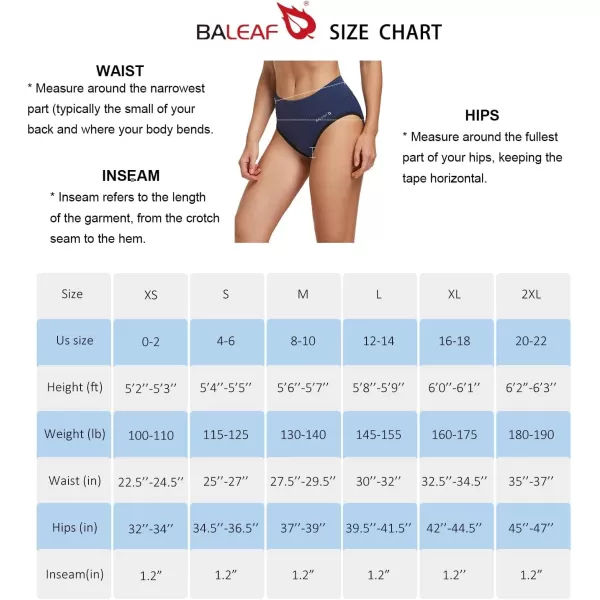 BALEAF Womens Cycling Underwear Padded Bike Shorts Padding Spin Biker Briefs Biking GearNavy Blue