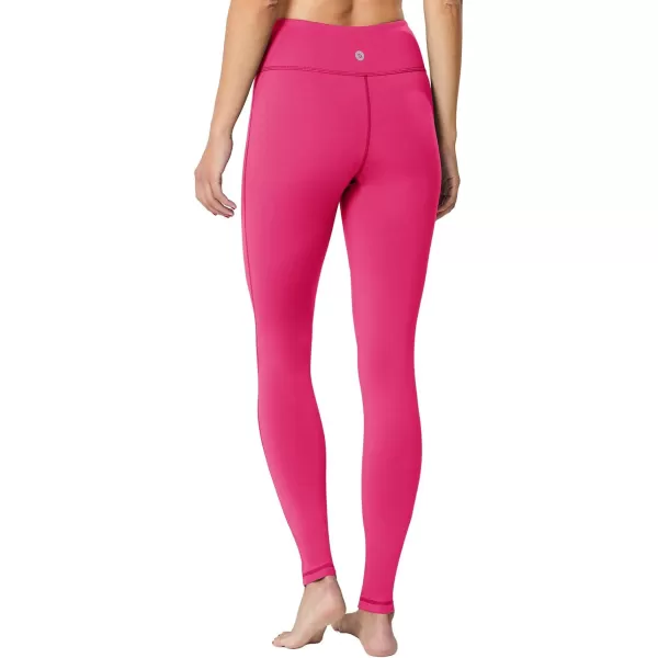 BALEAF Womens Fleece Lined Leggings Thermal Warm Winter Tights High Waisted Yoga Pants Cold Weather with PocketsRose Red
