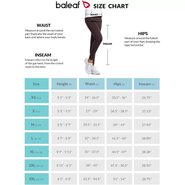 BALEAF Womens Fleece Lined Leggings Water Resistant Thermal Winter Warm Tights High Waisted with Pockets Running GearAdark Brown