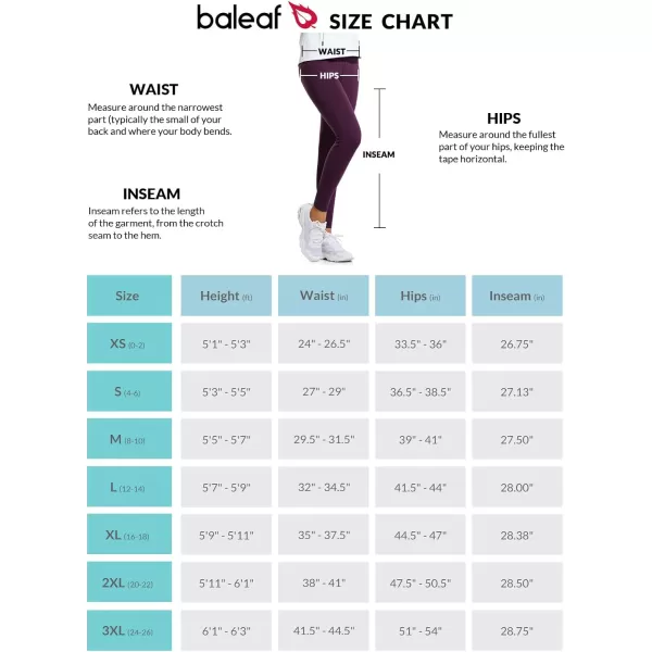 BALEAF Womens Fleece Lined Leggings Water Resistant Thermal Winter Warm Tights High Waisted with Pockets Running GearApurple