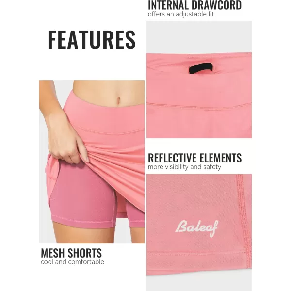 BALEAF Womens Golf Skorts Tennis Skirts with Pockets Athletic Running Workout Sports01light Pink