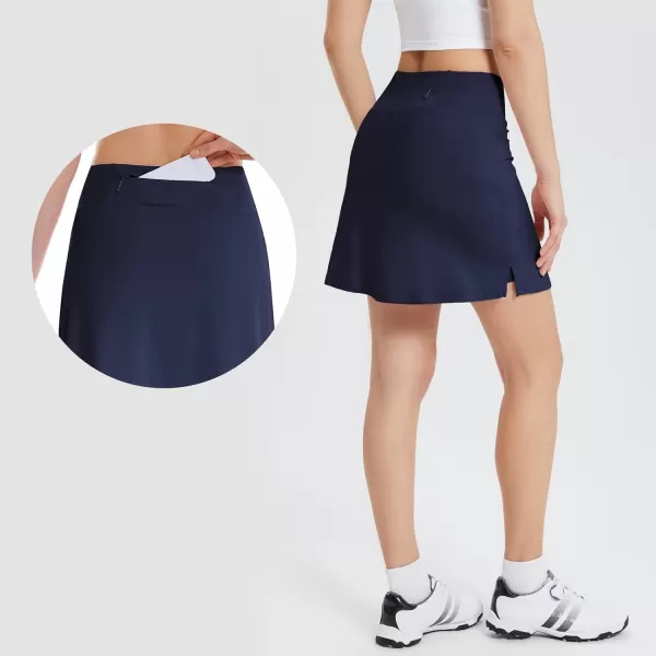 BALEAF Womens Golf Skorts Tennis Skirts with Pockets Athletic Running Workout Sports03navy