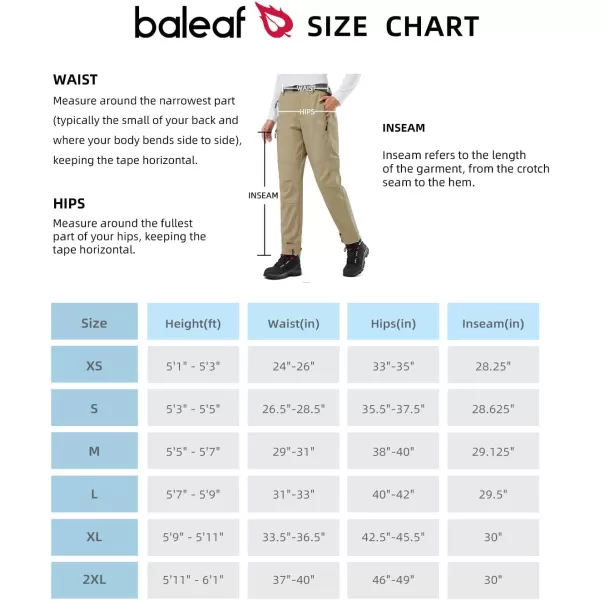 BALEAF Womens Hiking FleeceLined Ski Pants Windproof WaterResistant Outdoor Insulated Soft ShellB07khaki