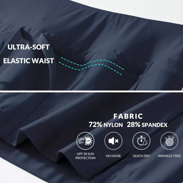 BALEAF Womens Hiking Long Shorts 911 Quick Dry Bermuda Cargo for Curvy Lightweight Pockets9 Inch 2023blue