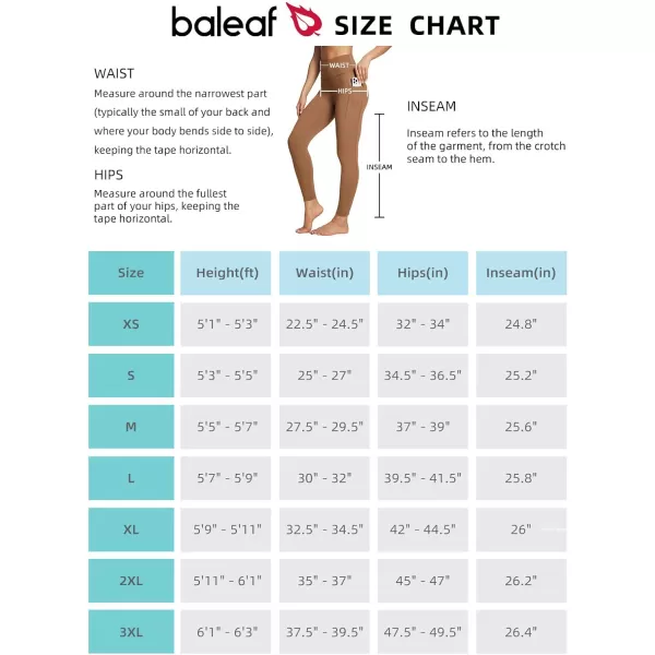 BALEAF Womens Leggings with Pockets Tummy Control Workout High Waisted Athletic Running 78 Ultra Soft Gym Yoga Ankle PantsCaramel Caf