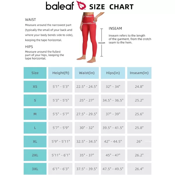 BALEAF Womens Leggings with Pockets Tummy Control Workout High Waisted Athletic Running 78 Ultra Soft Gym Yoga Ankle PantsFiery Red