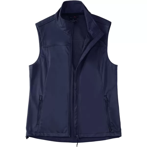 BALEAF Womens Lightweight Vest Softshell Sleeveless Jacket Windproof Stand Collar with Zipper Pockets Running Hiking GolfNavy Blue