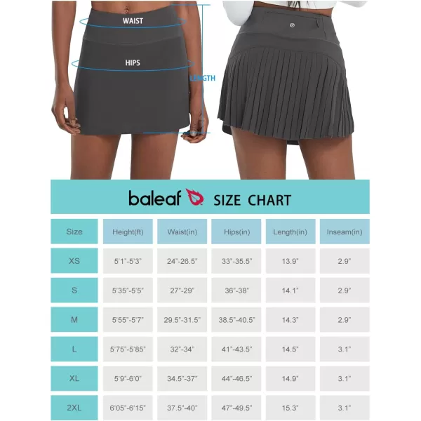 BALEAF Womens Pleated Tennis Skirts Skorts for Woman High Waisted Lightweight Athletic Golf Shorts PocketsSmoky Purple Ash