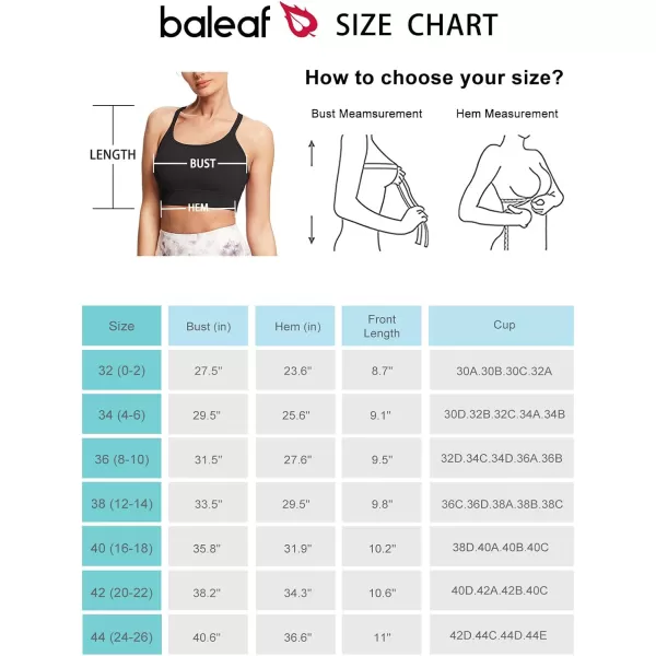 BALEAF Womens Sports Bras Strappy Padded Low Impack Workout Bras Cross Back Yoga BralettesBlack