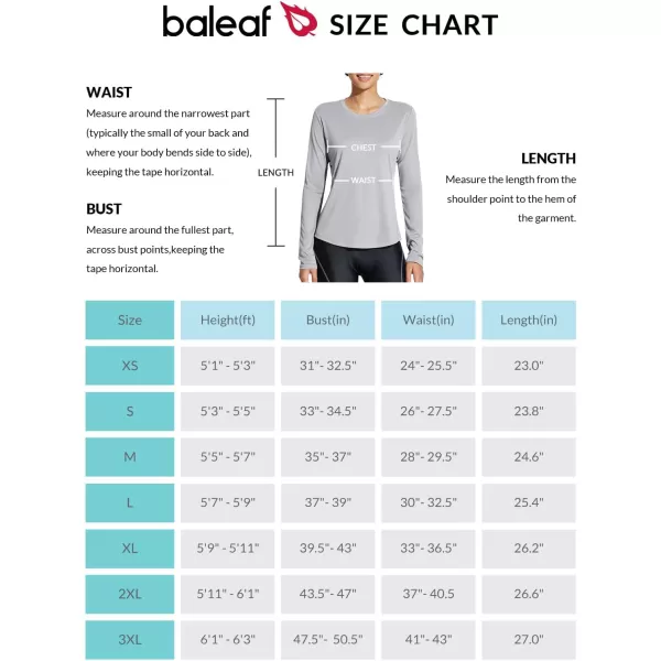 BALEAF Womens Sun Protection Shirt Long Sleeve UPF 50 UV SPF Shirts Hiking Workout Tops PocketGrey