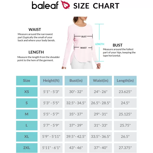 BALEAF Womens Sun Shirts UPF 50 Long Sleeve Hiking Tops Lightweight Quick Dry UV Protection Outdoor Clothing01pink