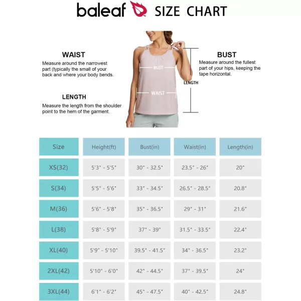 BALEAF Womens Tank Tops with Built in Bras Flowy Loose Fit Summer Yoga Workout Exercise TopsLight Purple