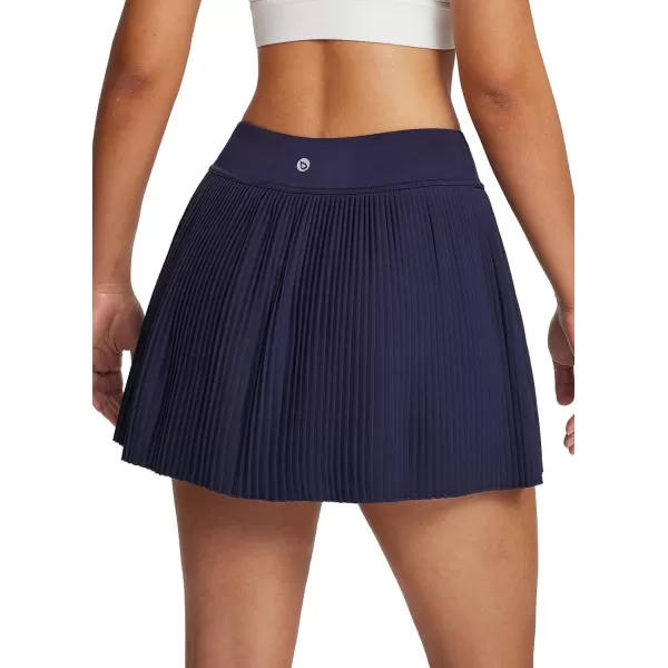 BALEAF Womens Tennis Golf Skirts with Pockets Pleated Athletic Skorts Liner High Waist Running Exercise UPF50Navy