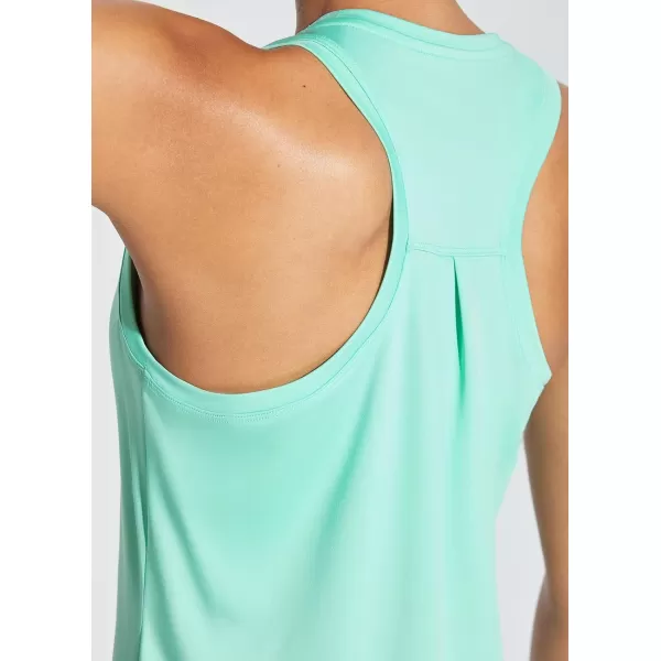 BALEAF Workout Tank Tops for Women Racerback Sleeveless Yoga Tops Athletic Running Shirts Gym ClothesGreen