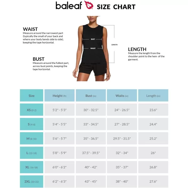 BALEAF Workout Tank Tops for Women Sleeveless Running Loose Fit Yoga Tops Active Shirts Pickleball Sports Gym ExerciseBlack2 Pack