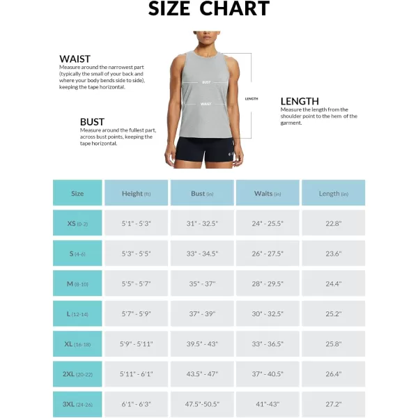 BALEAF Workout Tank Tops for Women Sleeveless Running Loose Fit Yoga Tops Active Shirts Pickleball Sports Gym ExerciseRacerbackheather Grey