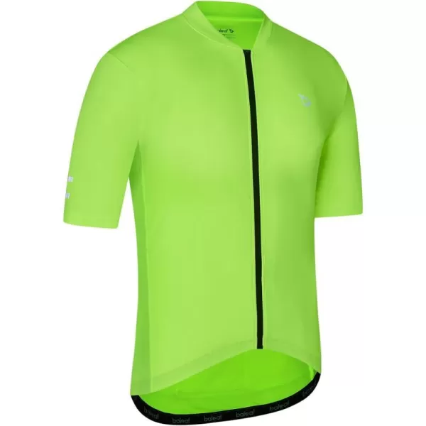 BALEAF Cycling Jersey Men Short Sleeve Bike Biking Shirts Quick Dry MTB Bicycle Top w Pockets UPF5001fluorescent Yellow