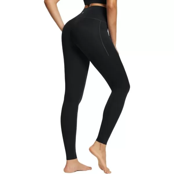 BALEAF Freeleaf Womens 78 Yoga Leggings with Pockets High Waisted 27 Workout Lounge Leggings Cozy Soft Athletic PantsBlack