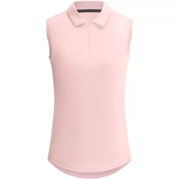 BALEAF Girls Golf Shirts Sleeveless Tank Tops Kids Tennis Polo Shirt 14 Zip Lightweight Quick Dry Casual AthleticPink