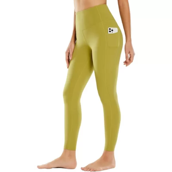 BALEAF Leggings for Women with Pockets Tummy Control Compression Workout Athletic Running High Waisted Yoga PantsGreen25