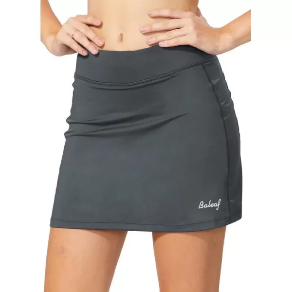 BALEAF Womens Golf Skorts Tennis Skirts with Pockets Athletic Running Workout Sports01gray