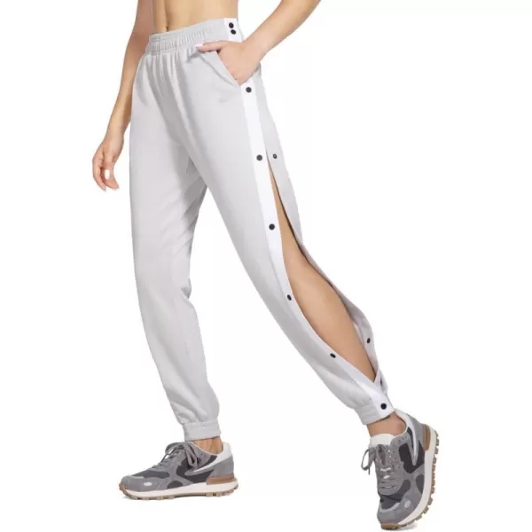 BALEAF Womens Tear Away Warm Up Pants Active Workout Tapered Sweatpants with PocketsGrey