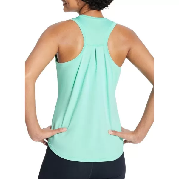 BALEAF Workout Tank Tops for Women Racerback Sleeveless Yoga Tops Athletic Running Shirts Gym ClothesGreen